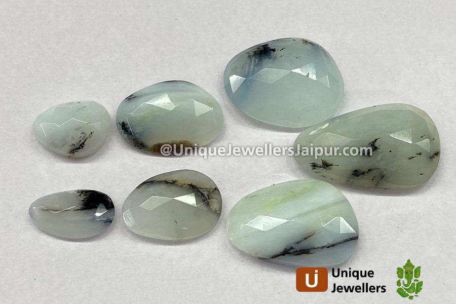 Blue Opal Peru Rose Cut Slices